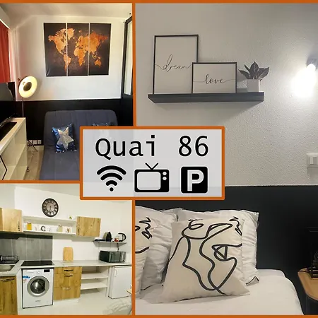 Apartment Quai 86 - Gare, Centre-ville, Free Parking, Netflix