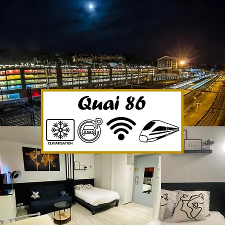 Quai 86 - Climatise Avec Parking, Proche Gare & Centre * بواتييه